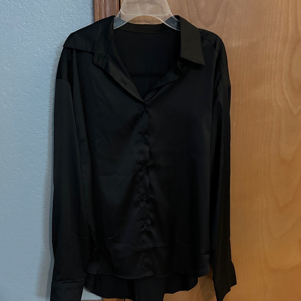 Old Navy Black Button-down shirt